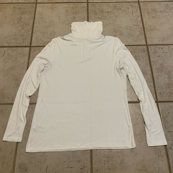 Cleo White Long Sleeve Cowl Neck Top - Size Medium - Picture 4 of 7